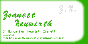 zsanett neuwirth business card